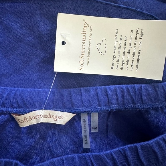Soft Surroundings 100% Linen pull on skirt size medium petite new with tag - Picture 6 of 6